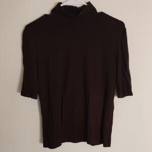 Lauren Ralph Lauren Classic Brown Turtleneck